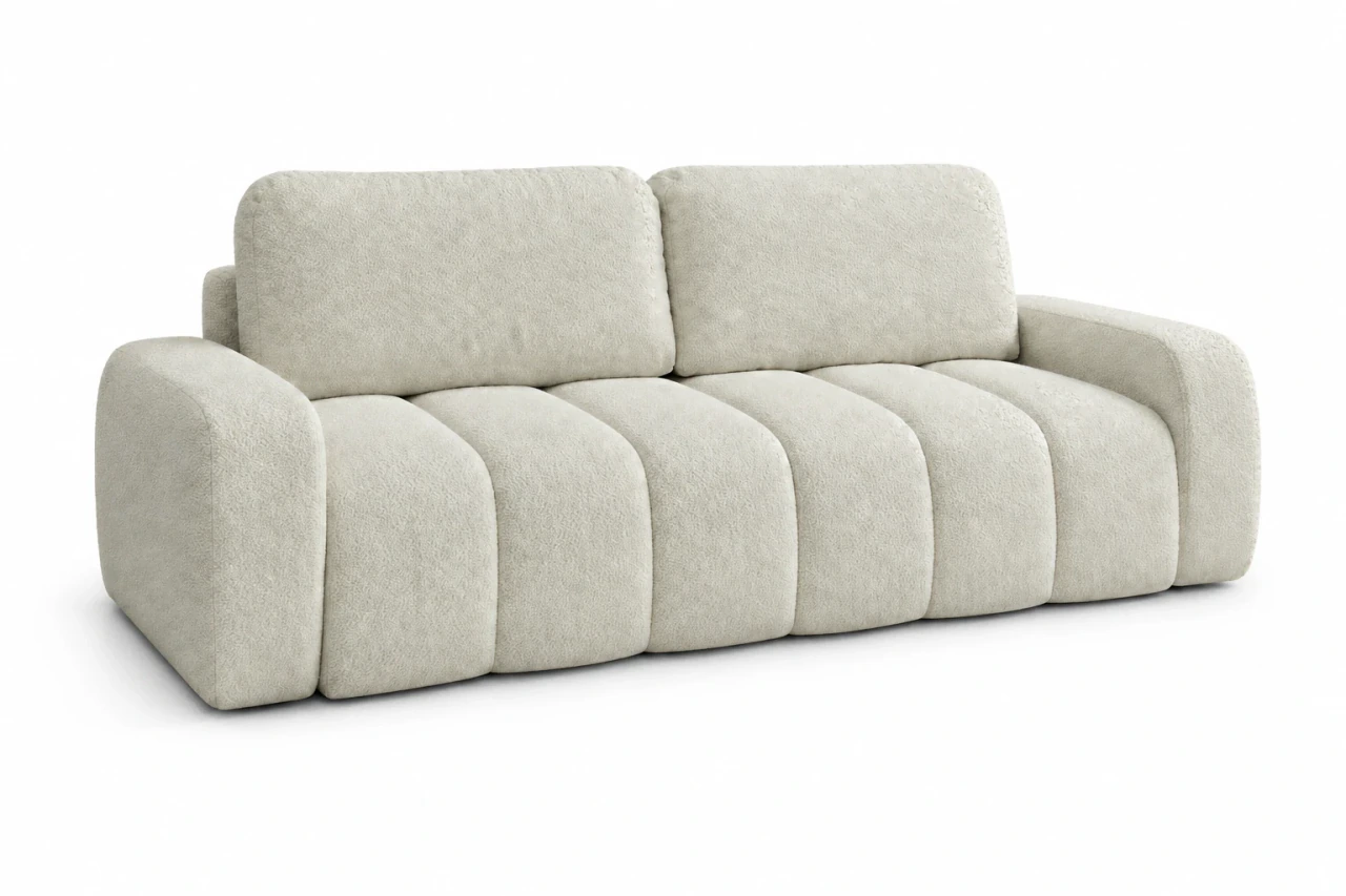 Sofa IBIZA w tkaninie CORAL 15, Śmietankowy