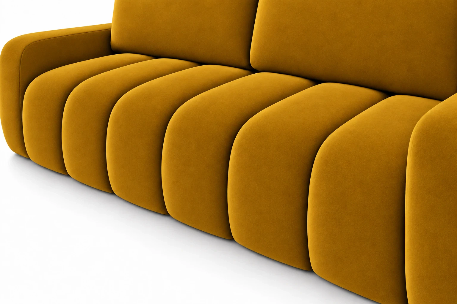 Sofa IBIZA 258 cm - detal siedziska, Salvador 09 złoty