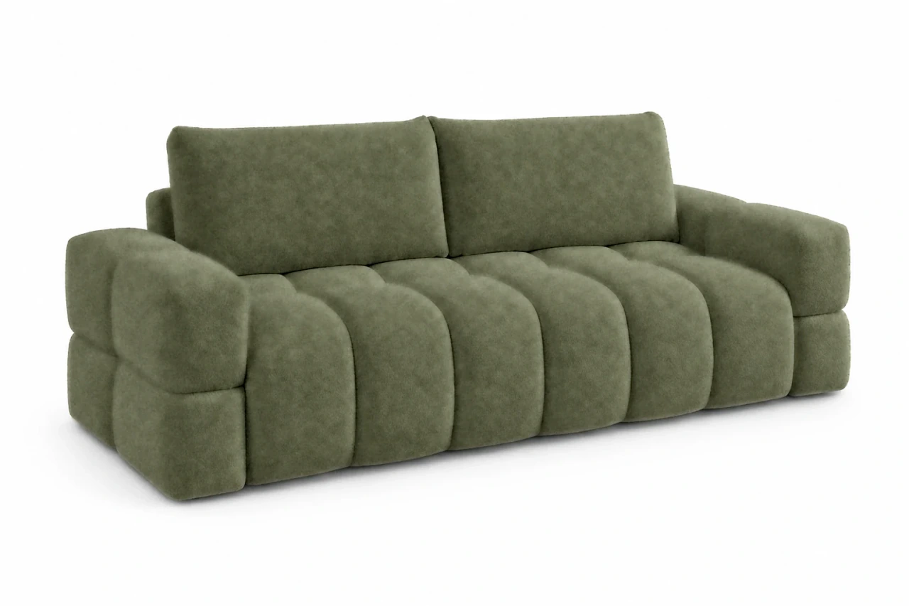 Sofa ISSORO w tkaninie CORAL 25, Szałwiowy