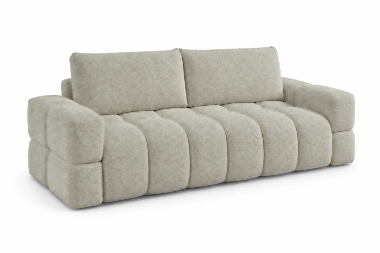 Sofa ISSORO w tkaninie CORAL 65, Szarobeż