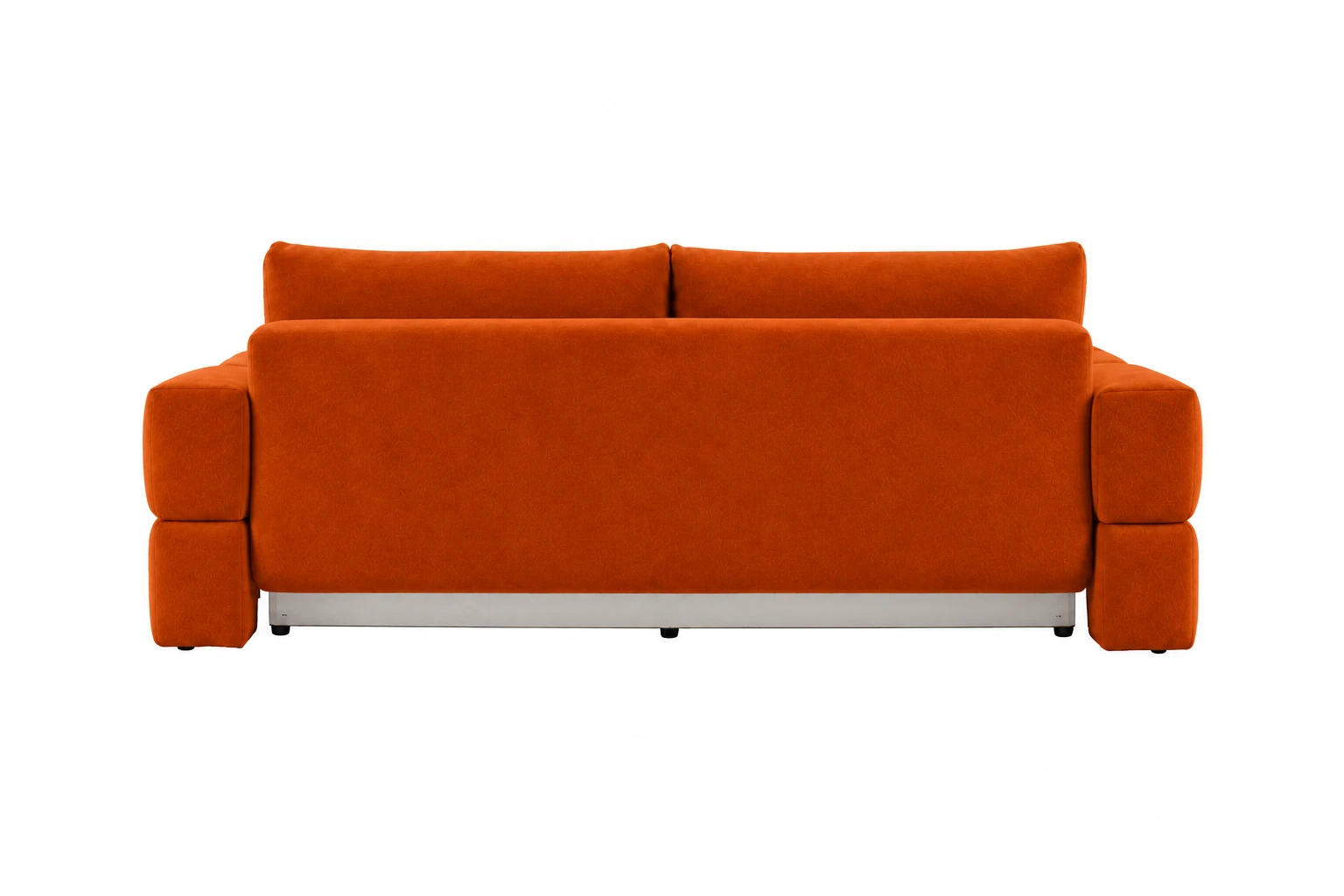 Sofa ISSORO 252 cm - widok z tyłu, Salvador 14 pomarańczowy