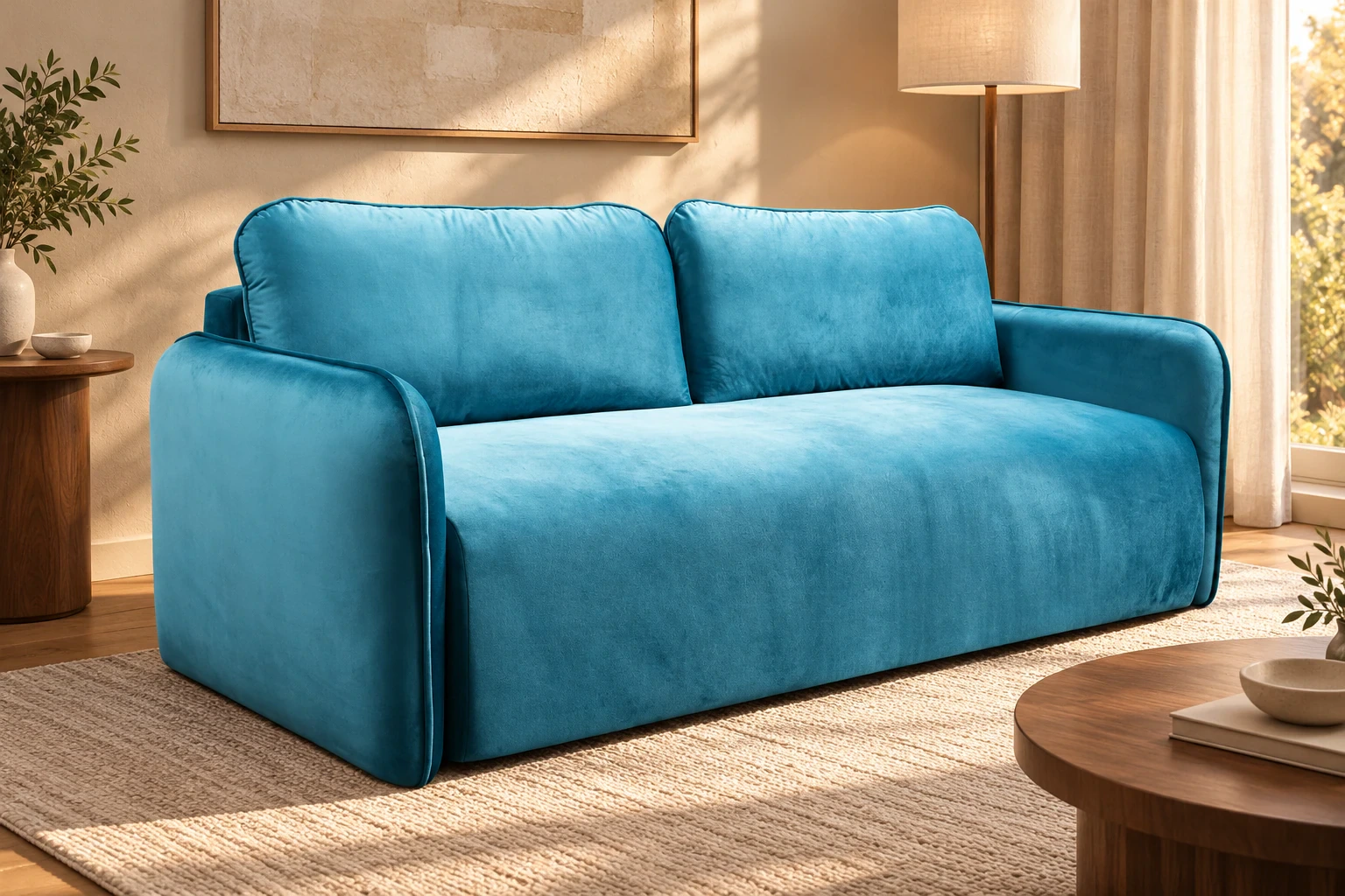 Sofa LAGUNA - salon w ciepłym świetle