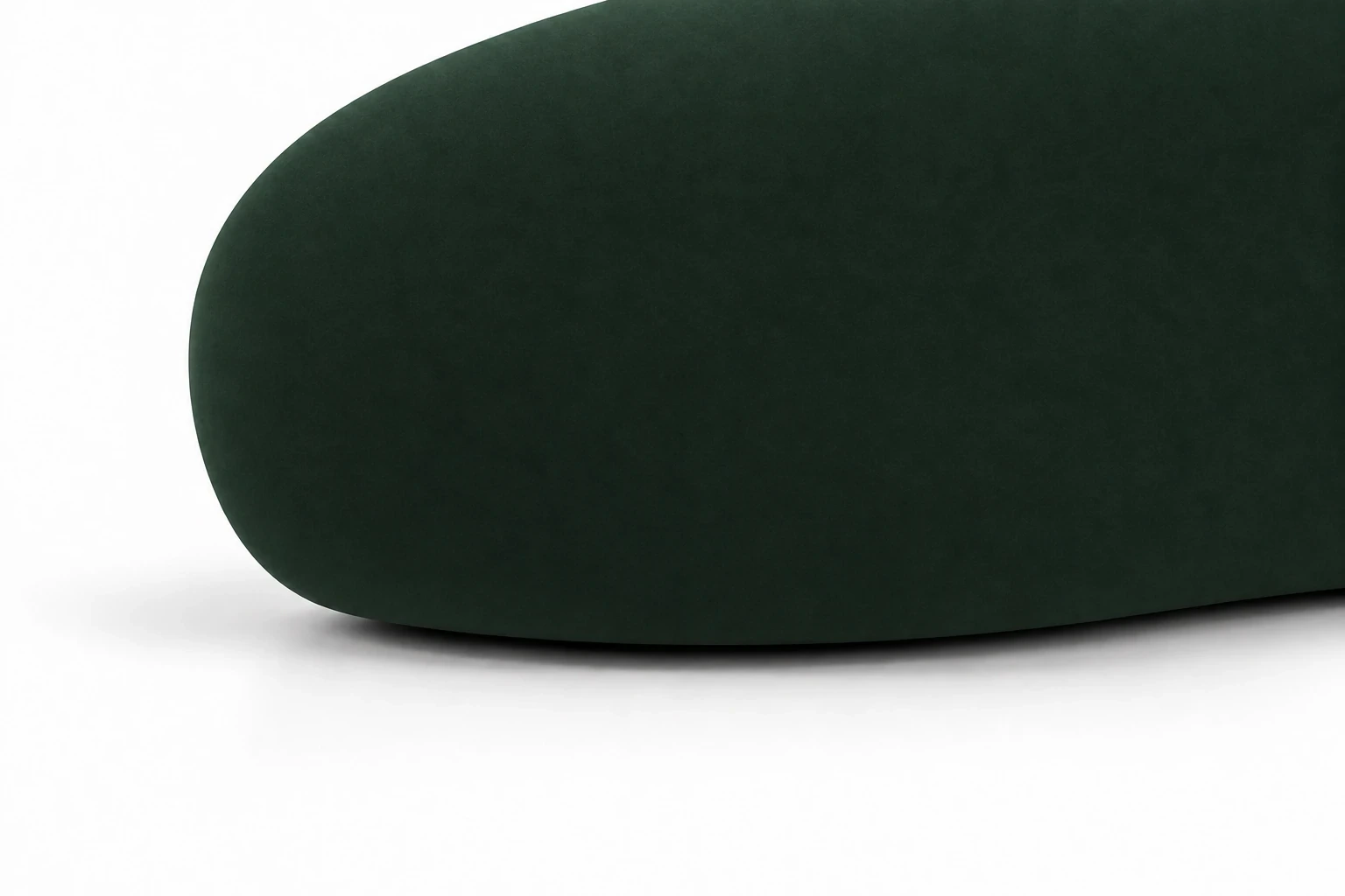 Sofa MYSTY lewa 192 cm - detal podstawy, Salvador 07 zielony