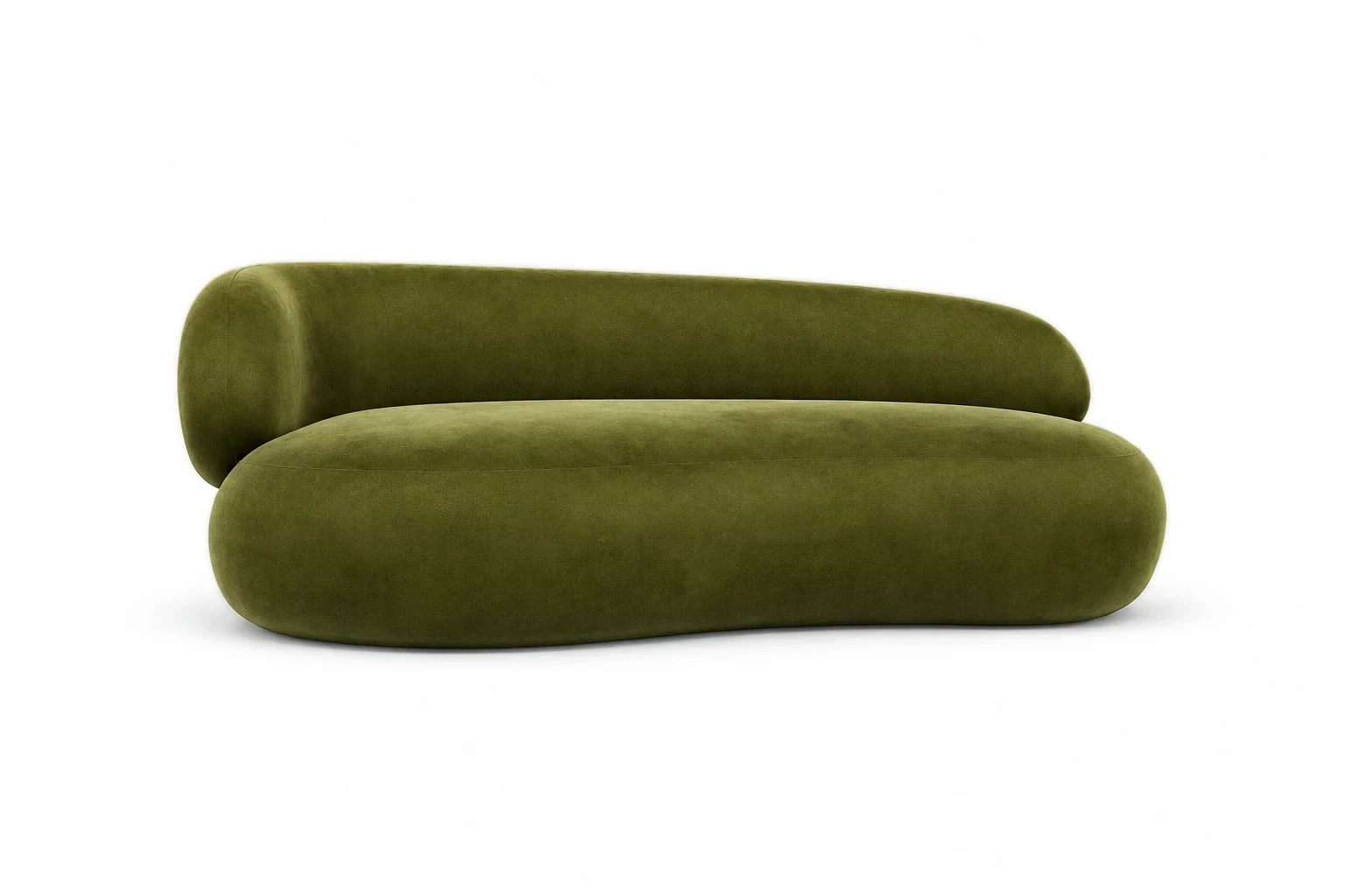 MYSTY, sofa 2-osobowa, lewa - front z niskiej kamery