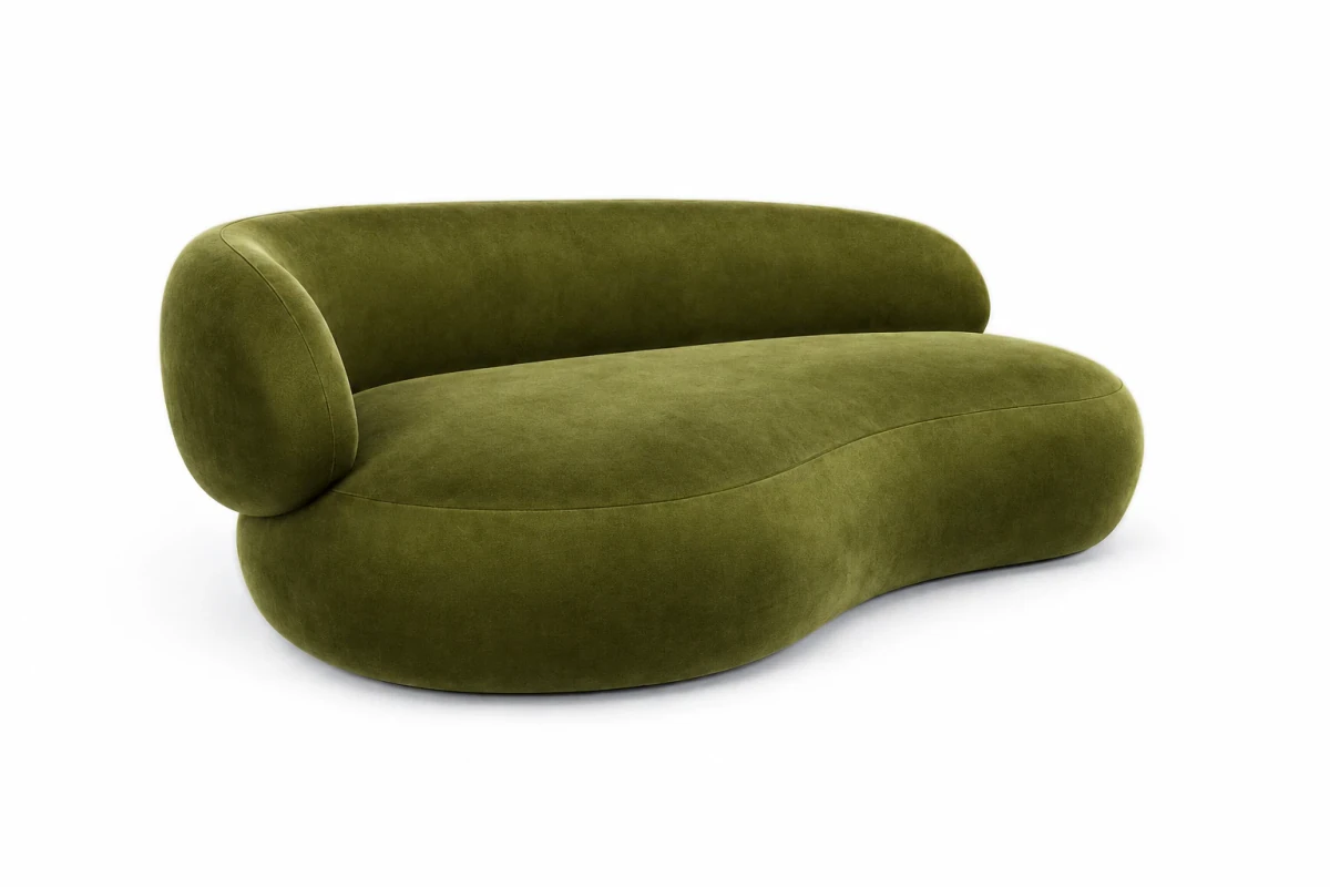 MYSTY, sofa 2-osobowa, lewa - widok z ukosa