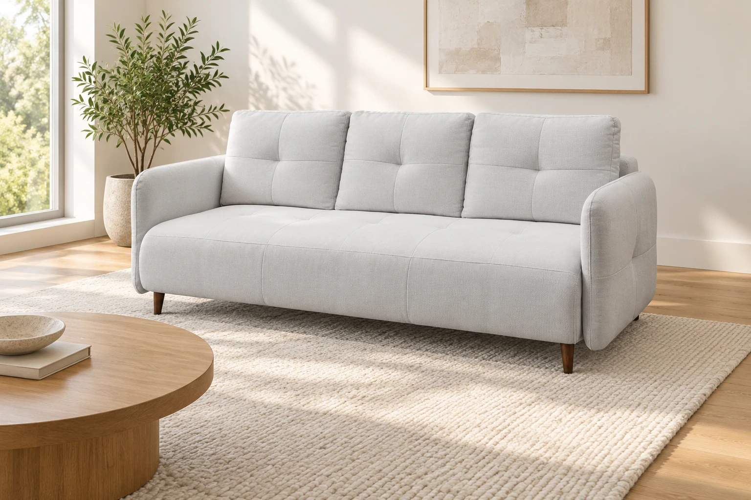 Sofa NORDEN - salon w jasnym świetle dnia