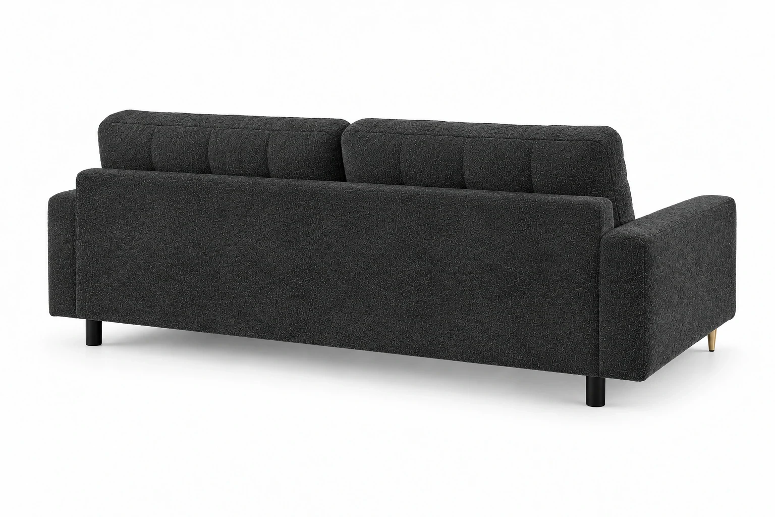 Sofa PRINCE 229 cm - widok z tyłu, Fredo 40 grafit