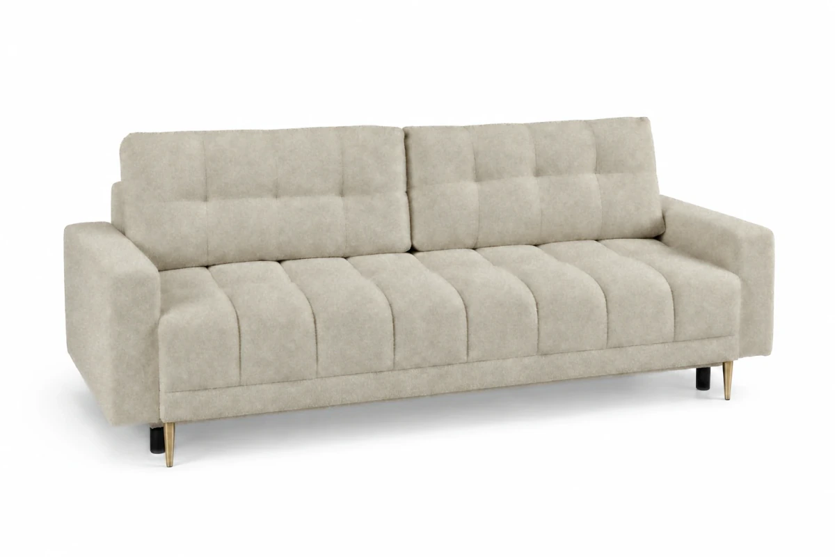 Sofa PRINCE w tkaninie FREDO 15, Ecru