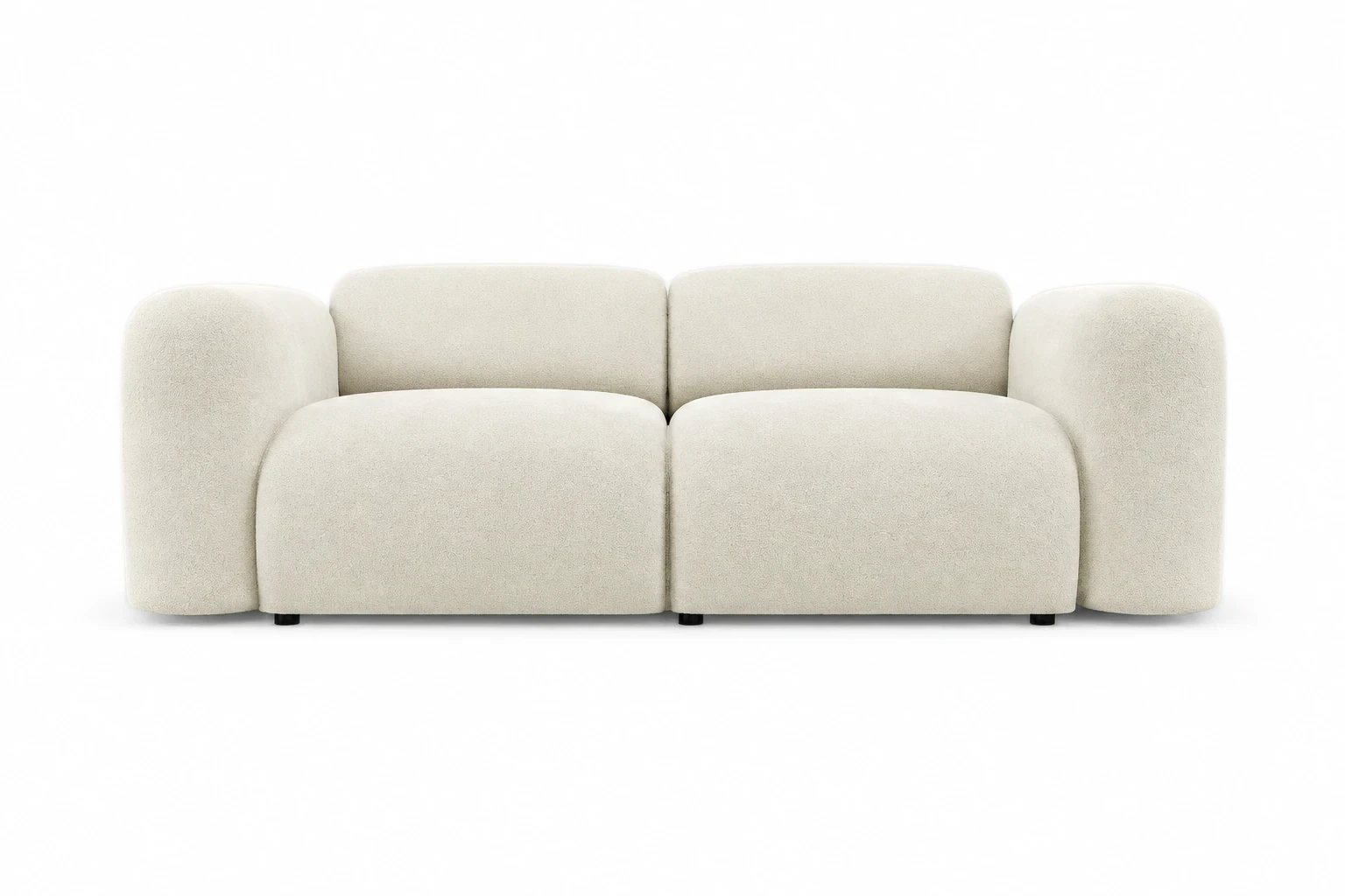PUENTO, sofa 2-osobowa - front z niskiej kamery
