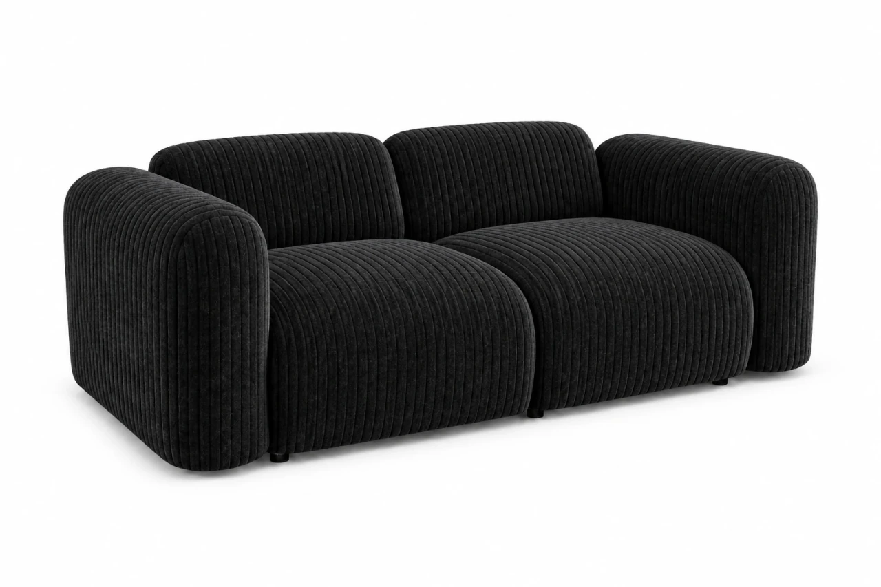 Sofa PUENTO 2-osobowa 200 cm - widok z ukosa, Poso 135