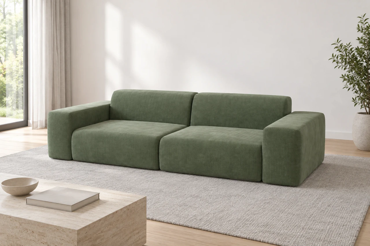 PYLLOW, sofa 3-osobowa - aranżacja