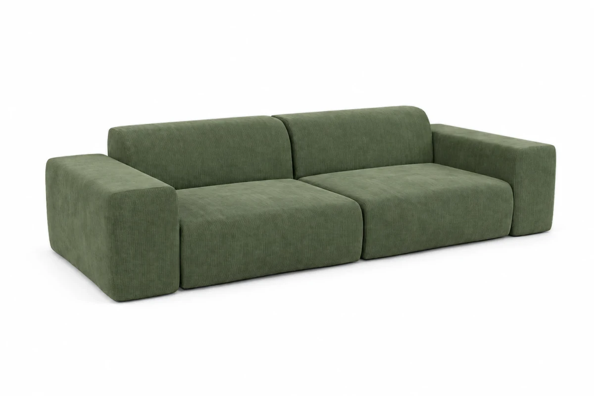 PYLLOW, sofa 3-osobowa - widok z ukosa