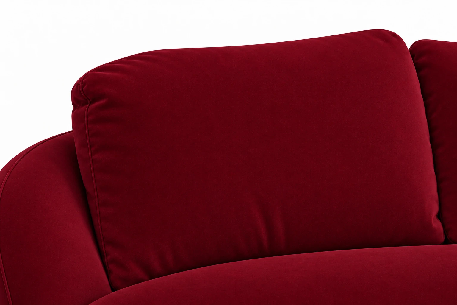 Sofa ALPINE 175 cm - detal oparcia, Salvador 13 bordowy