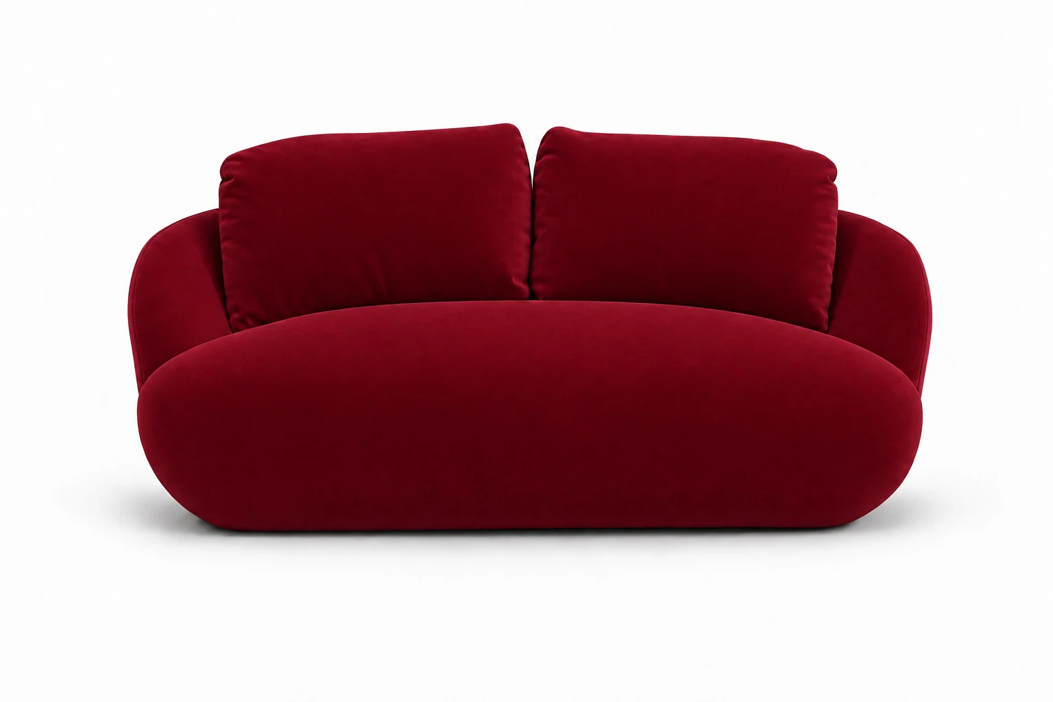 Sofa ALPINE 175 cm - widok z przodu, Salvador 13 bordowy