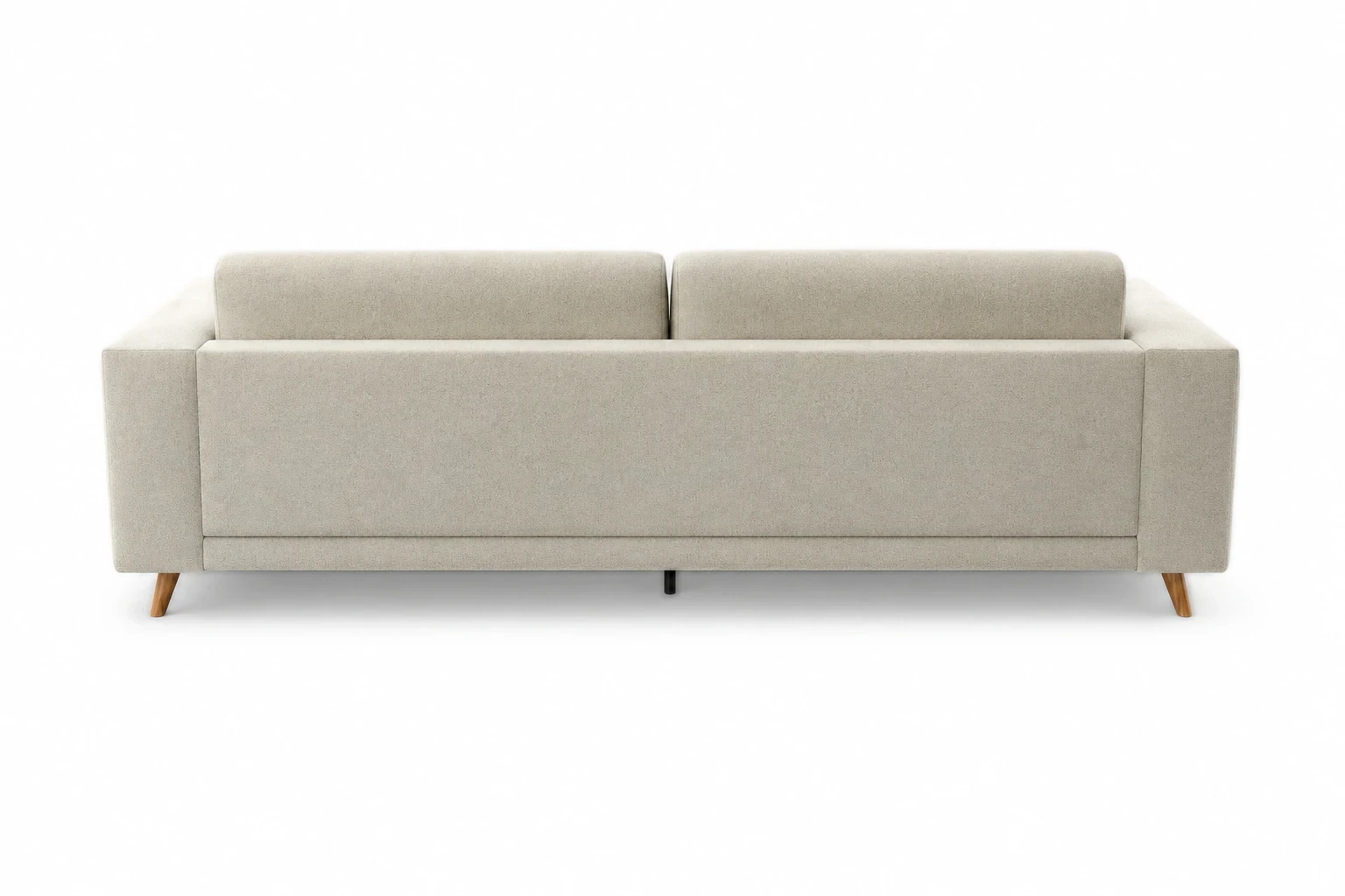 TYME, sofa 3-osobowa, nóżki dębowe 11 cm - tył